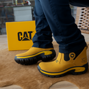 Kit Bota Montano de Cuero Legítimo con Suela Antideslizante +REGALOS: Plantilla Ortopédica, Cinturón, Cuchillo con Funda y Vaso Térmico