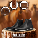 Kit Bota Imperio en Cuero Legítimo con Plantilla Ortopédica +BONOS: Gorra, Billetera y Funda con Cuchillo